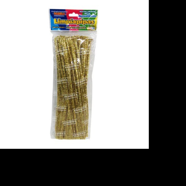 LIMPIAPIPAS MET. BOL. C100 PZ. AMA. ORO FTE. PASCUA C.100